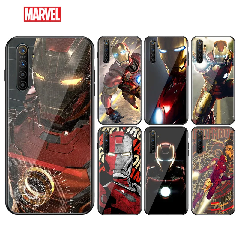 

Marvel Iron Man For OPPO Find X3 X2 F19 F17 RX17 F15 R15X K5 K3 K1 R9S F11 F9 F7 F5 Neo Pro Lite Black Phone Case