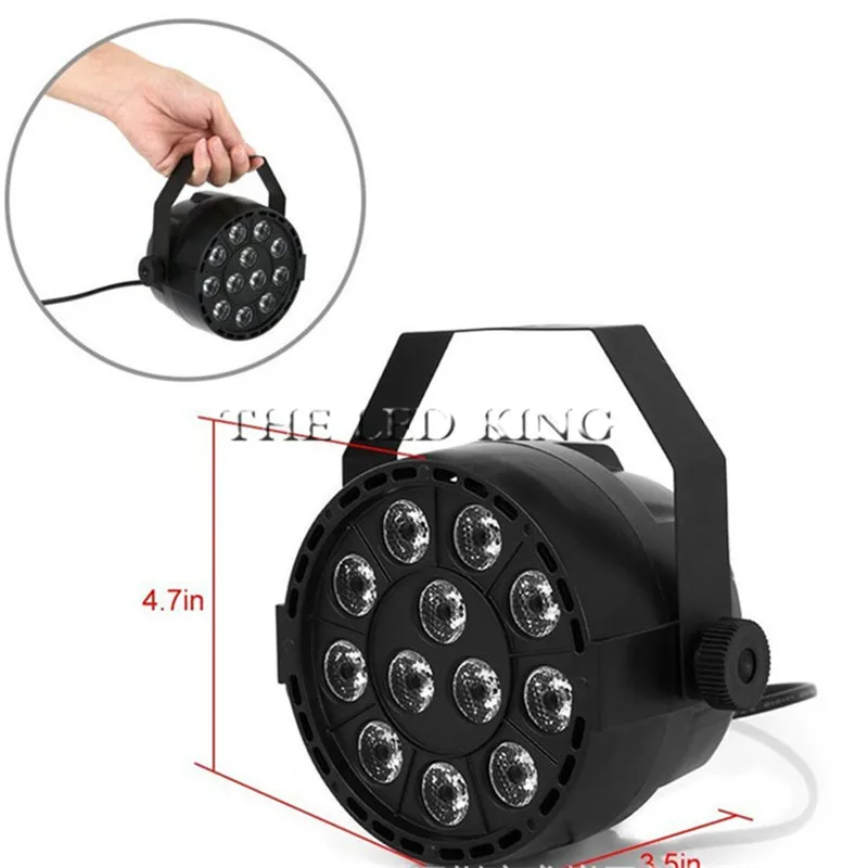 Мини-светодиодный сценический светильник RGBW красный зеленый синий белый 12 шт. |