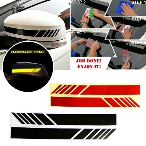 1 пара сделай сам универсальные декоративные наклейки на зеркало заднего вида