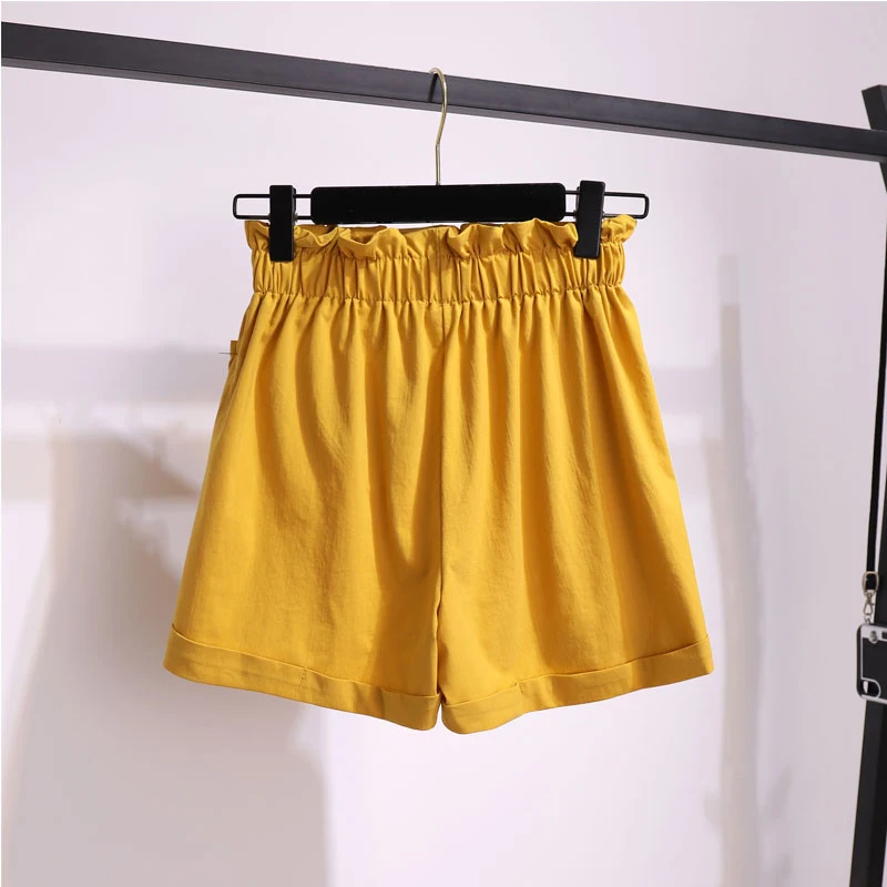 

Fashion Women Embroidery Top Tee and High Waist Elastic Shorts Suit Two Pieces Set 2021 Summer Outfit Casual Chic #TZ16