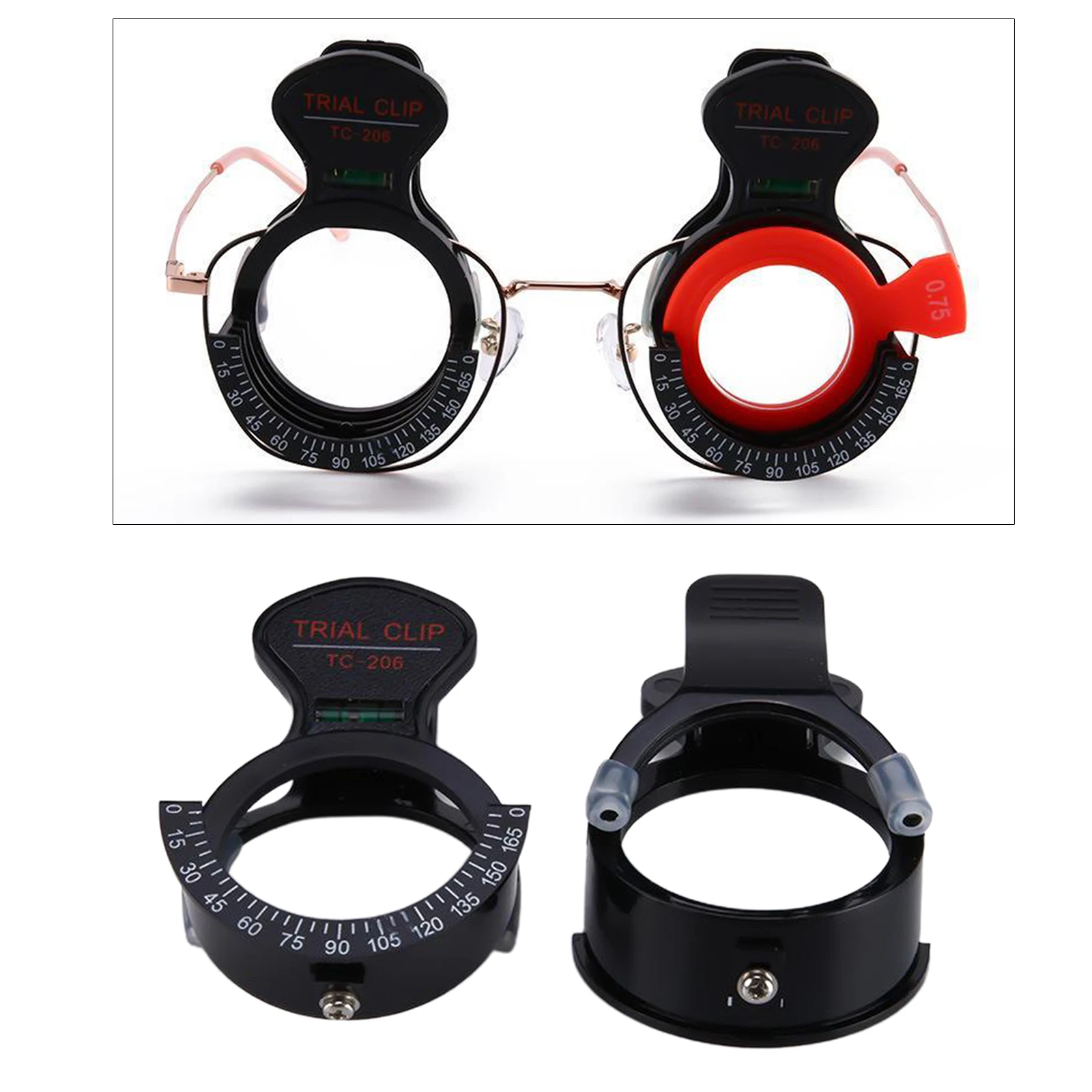 

2x Optical Adjustable Optical Test Lens Frame Clip Scale 0 -165