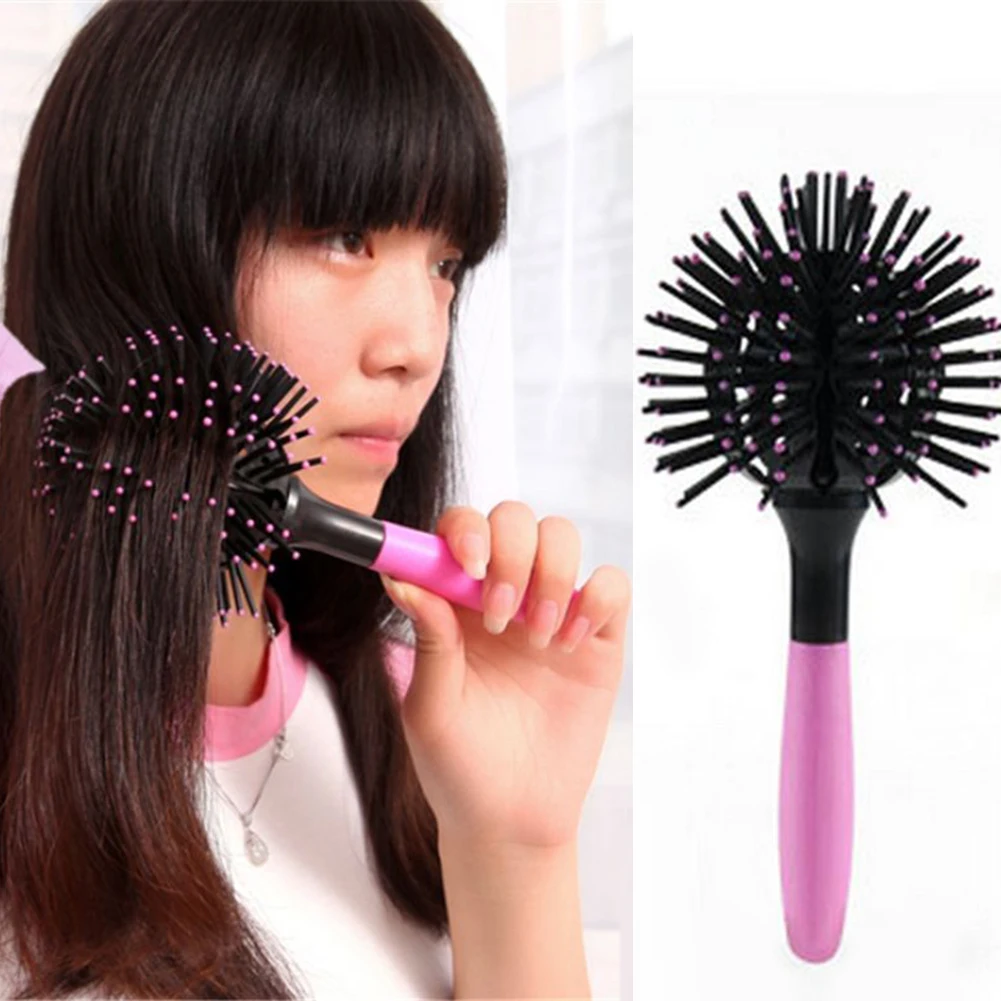 Модная 3d щетка для волос с изгибом в виде бомбы стильный аксессуар гребень
