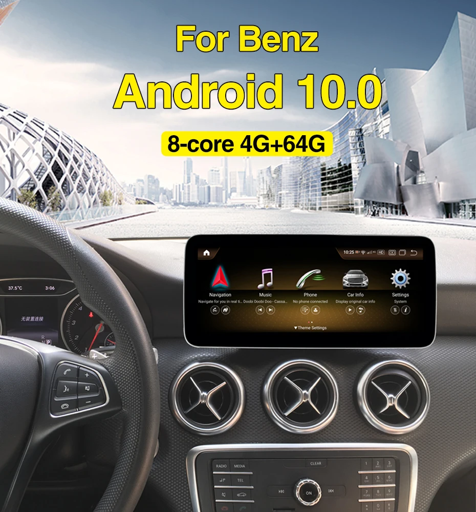 Автомобильный мультимедийный Qualcomm Android 10 8 Core 4G 64G 5 Mercedes Benz Class A W17/GLA X156/CLA C117 | Автомагнитолы -1005003136250222