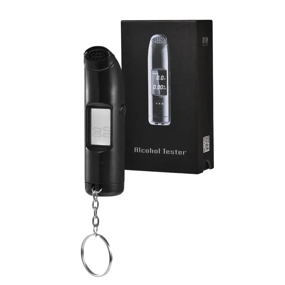 

Breathalyzer Digital Alcohol Tester Breath Analyzer Professional LCD Screen USB Charger Alcohol Detection Device for Police