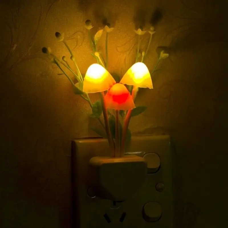 

Mini Colorful LED Night Lights US EU Plug Creative Sensor Lamp for Home Decoration Romantic Small Novelty Night