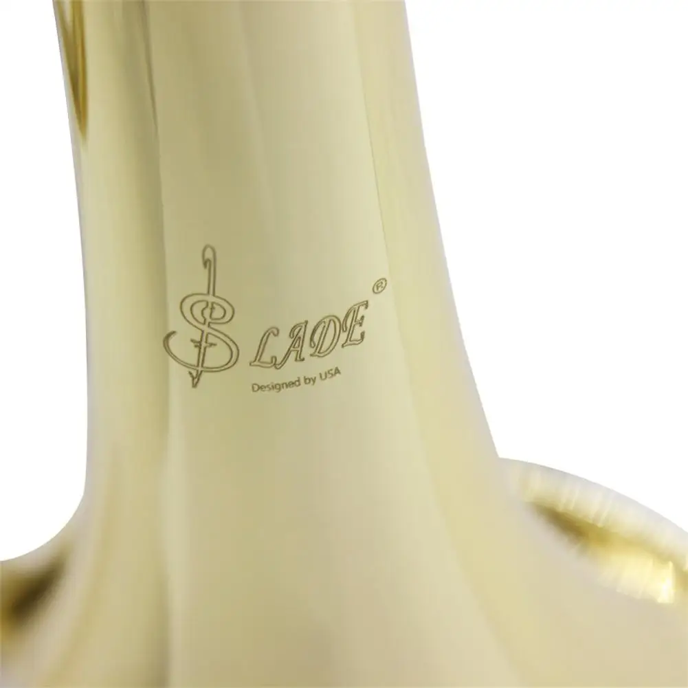 SLADE Профессиональный Золотой Bb cornet Silve ключ латунный инструмент с Чехол перчатки, Чистящая салфетка кисти