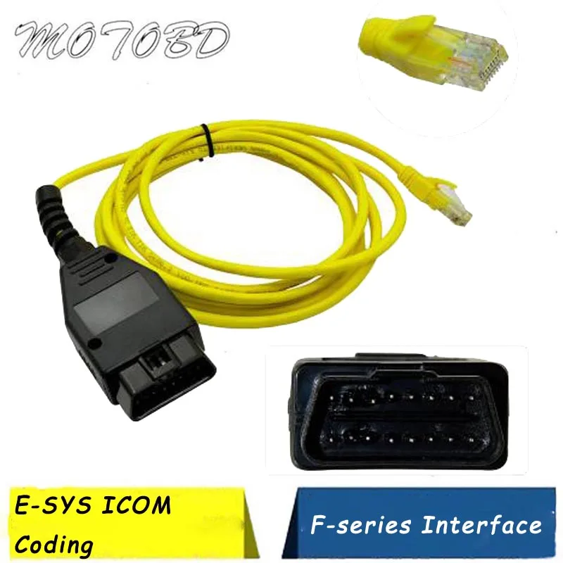 Кабель передачи данных ENET для bmw Ethernet к интерфейсному кабелю OBD2 16 контактный