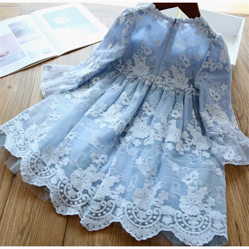 

Lace Girl Party Dress Children Clothing Princess Kids Dresses For Girls Causal Wear 2 3 5 6 7 Years White Red Vestido Robe Fille