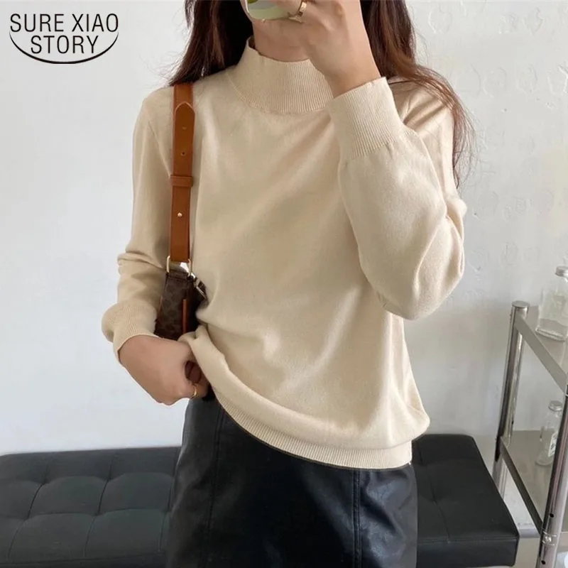 

Autumn Winter Vintage Sweaters For Women Fashion Casual Turtleneck Jumper Women Sweater Long Sleeve Pullover Knit Sweater 12145