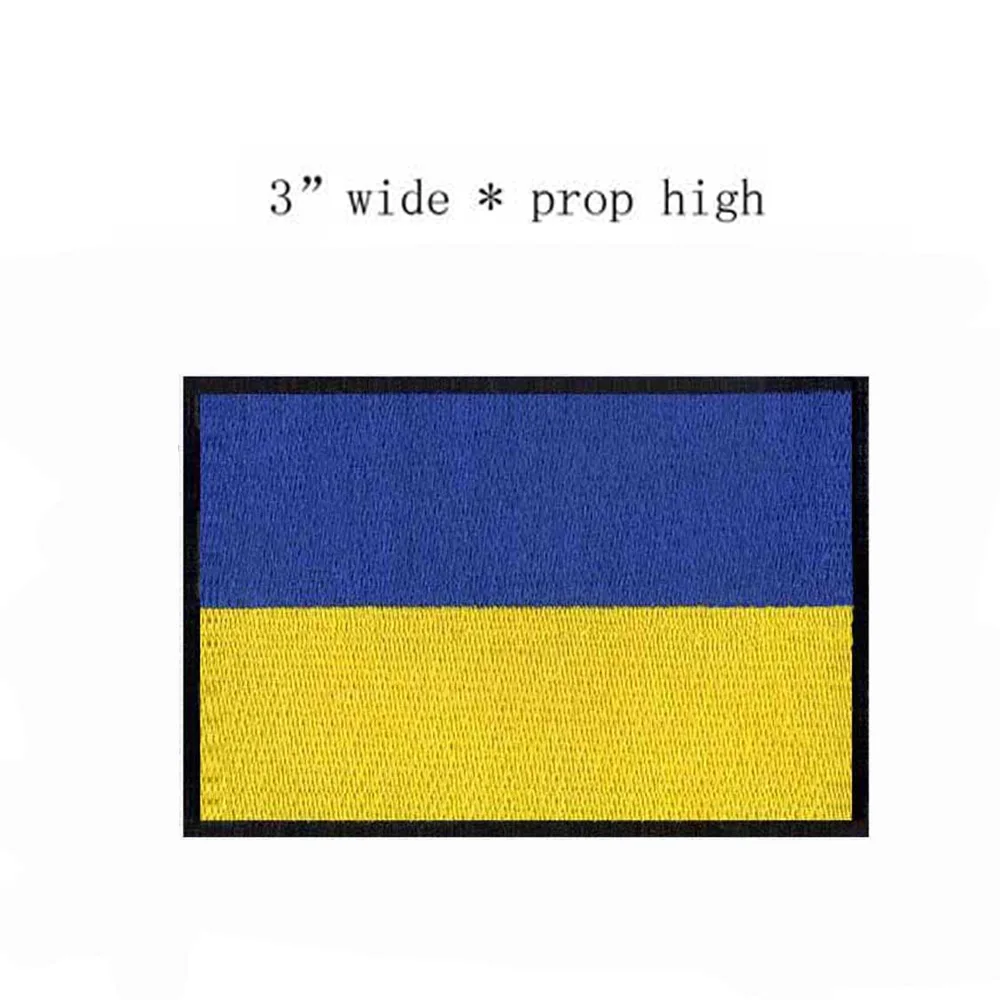 Украинский Вышитый Флаг шириной 3 дюйма/нашивка для одежды/нашивки с вышивкой