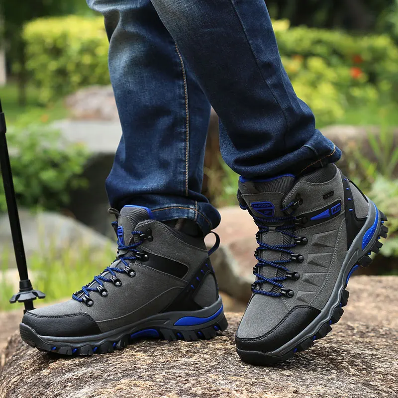 

Outdoor Trekking Boots Women Waterproof Hiking Shoes Men Walking Mountain Climbing Sneakers Trail Sports Shoes Tacitcal Boots