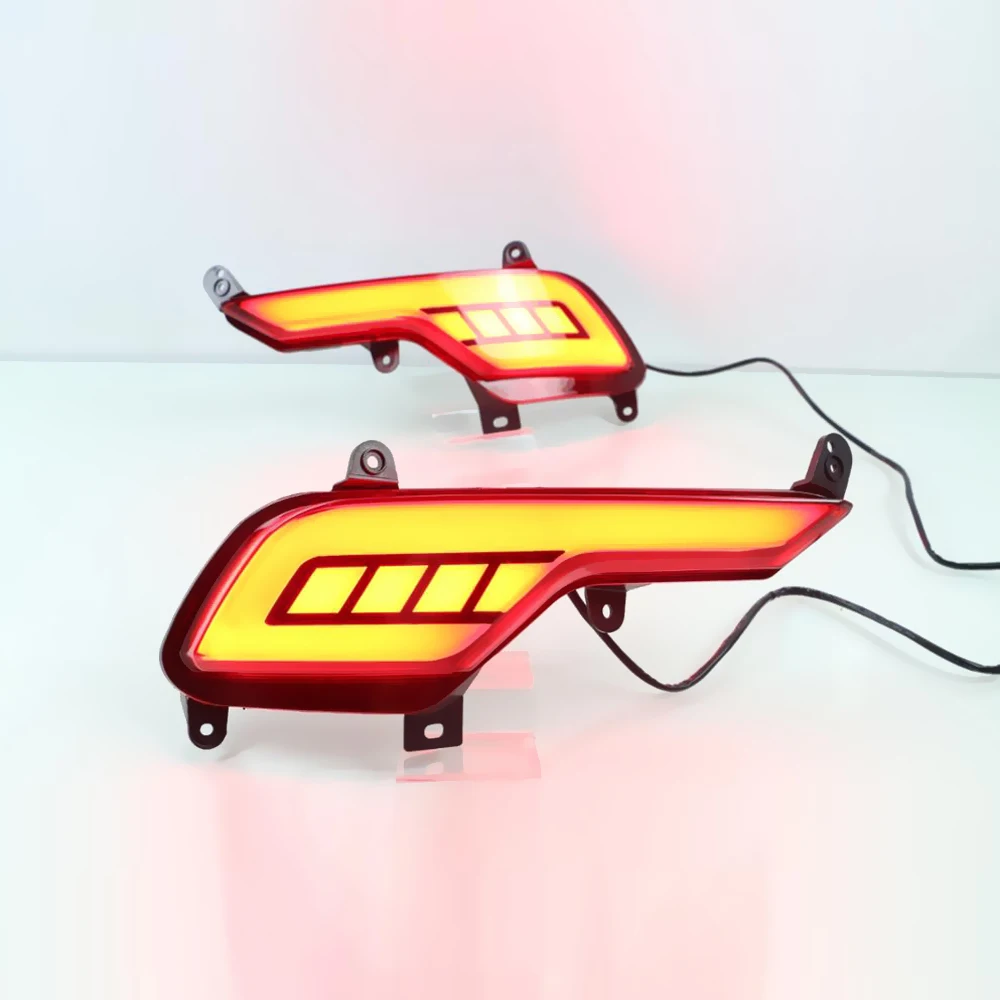 Трехфункциональная Светодиодная лампа для заднего бампера отражатель сигнал