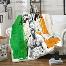 Одеяло Conor McGregor 3D бархатное плюшевое покрывало для детей девочек