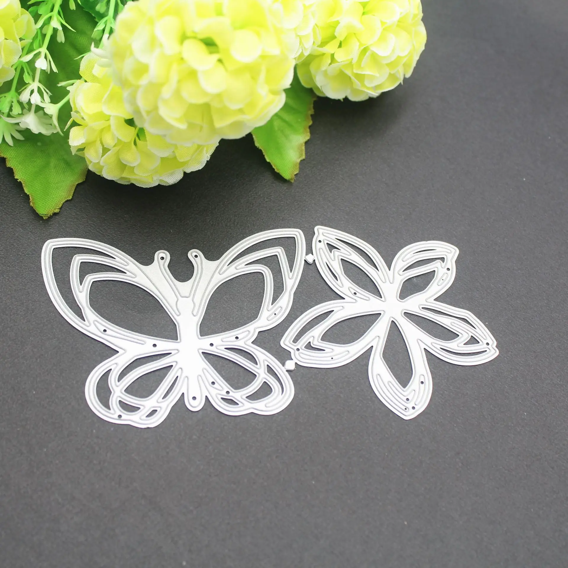Butterfly Flower Frame Metal Cutting Dies For DIY Scrapbooking Craft Stamps Die Cut Embossing Paper Card Making Stencil | Дом и сад