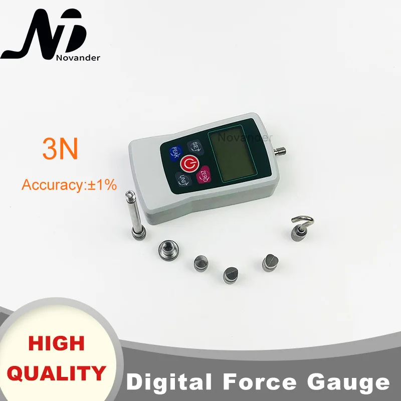 Free Shipping Digital Push Pull Force Gauge 3N 0.3kg 0.65Lb Force Test Equipment dynamomete