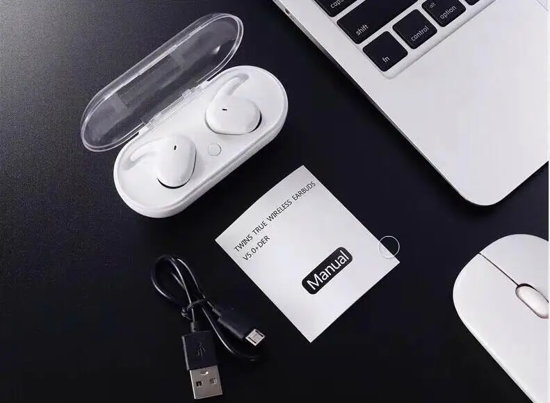 TWS 4 Беспроводная гарнитура Bluetooth 5 0 спортивные наушники с сенсорным управлением vs