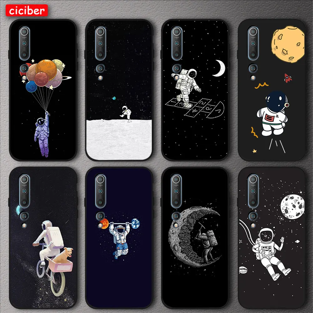 

Cosmonaut For Xiaomi Redmi Note 10 9 8 7 9T 8T Pro MAX 9A 9S MI Note 11 10 9 10T 9T Pro Lite SE F3 X3 Soft TPU Phone Back Fundas