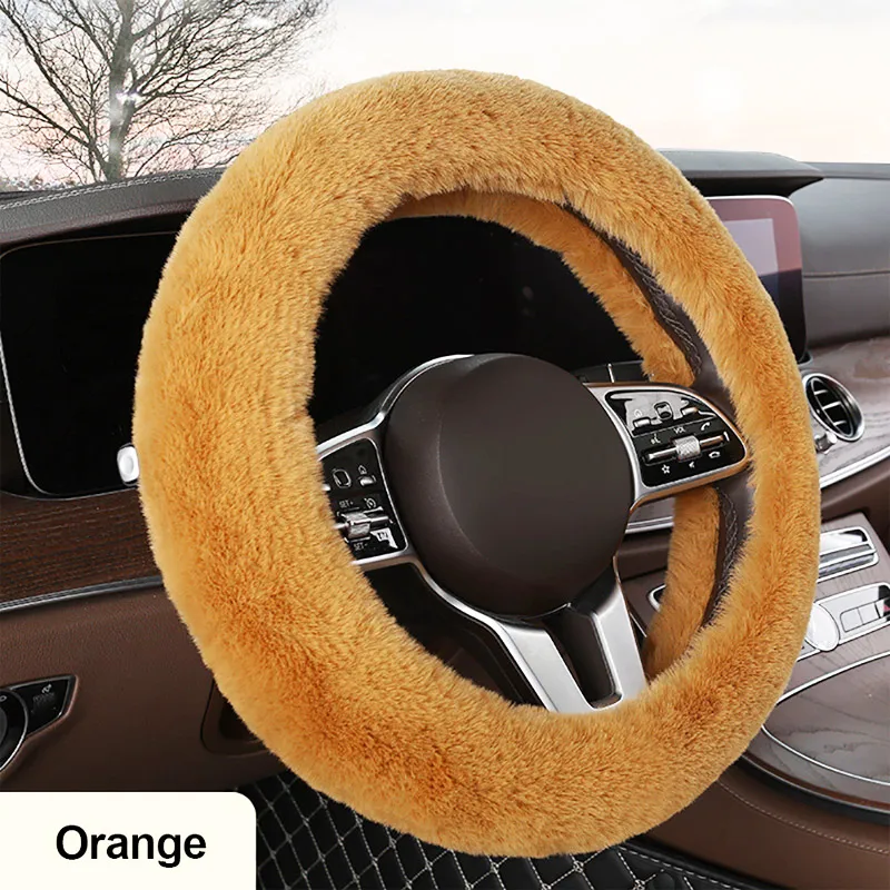 

37-38 см рулевое колесо плюшевая Чехлы рулевого колеса автомобиля зимнее пальто с искусственным мехом ручной тормоз и Шестерни крышка компле...