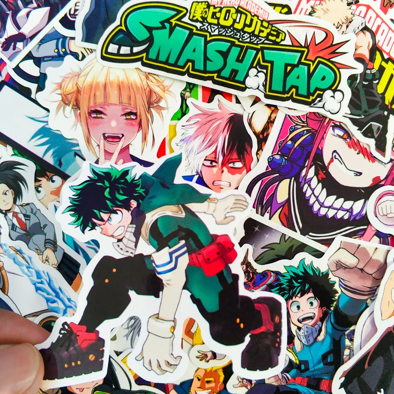 

70pcs My Hero Academia suitcase Stickers laptop skateboard Izuku Midoriya All Might Boku no Hero Academia Anime Character decals