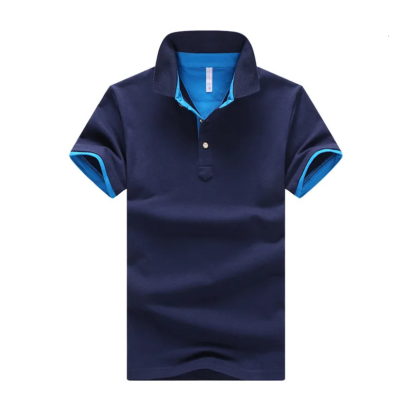 Мужские рубашки поло 2019 летние однотонные Cato Slim Fit Топы дышащие случайные
