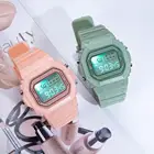 Женские электронные цифровые часы со светодиодной подсветкой, часы с будильником и датой недели, спортивные фитнес-часы, Montre Femme 2021
