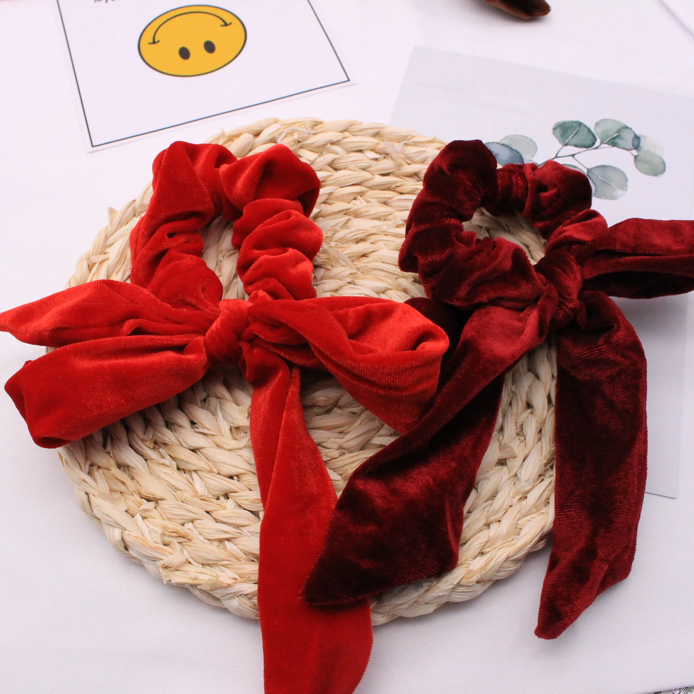 Корейская версия бант кольцо для волос Веревка бархатная темпераментная милая