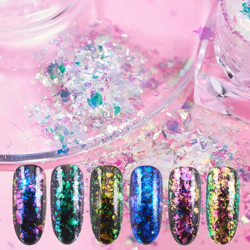 Загадочный сексуальный порошок для ногтей зеркальный Маникюр художественный