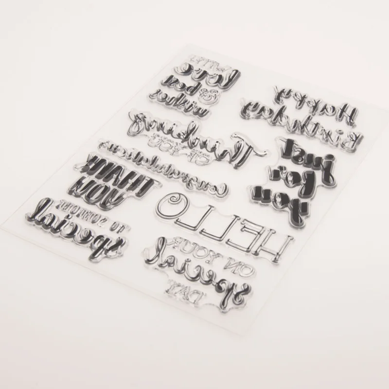 Рисунок 6 - прозрачный силиконовый штамп с