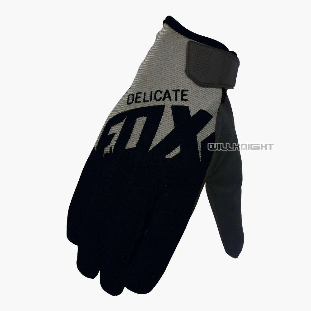 Женские черные и розовые перчатки с изящной лисой для езды на мотоцикле MTB DH Race