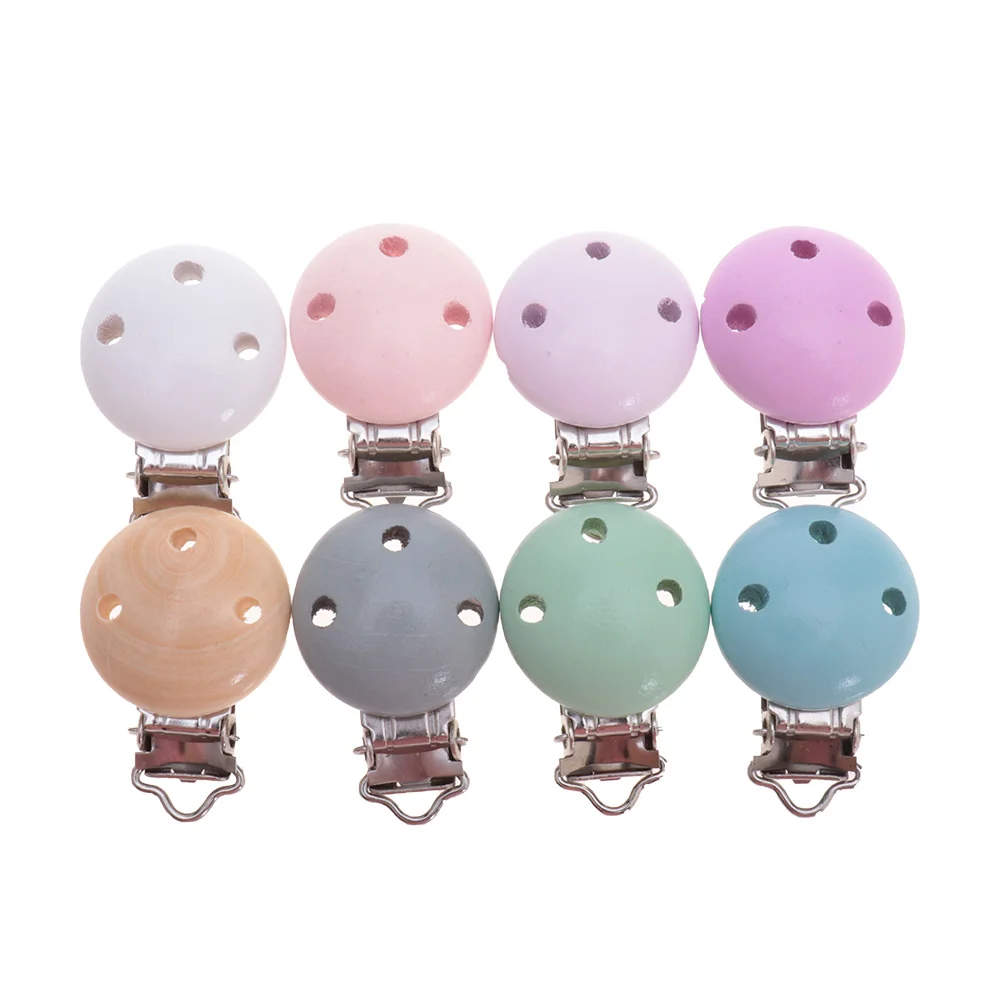 Fkisbox 20 шт. детские соски зажимы деревянная металлическая соска для младенцев