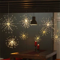 christmas decorations dandelion fireworks lamp festoon led lights garlands 180 leds 8 mode remote control holiday light string