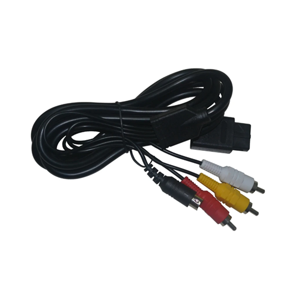Универсальный аудиокабель 1 8 м 3RCA/2 RCA S Video AV супер для Nintendo Gamecube N GC SNES N64|Запасные