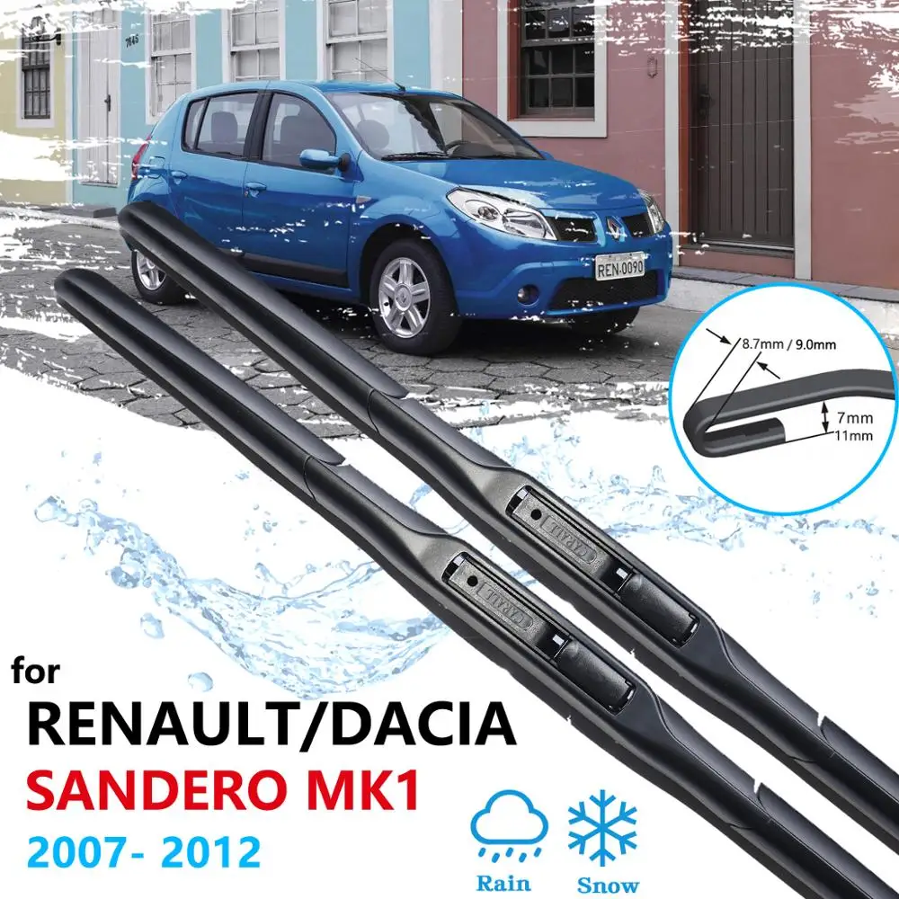 

Car Wiper Blade for Dacia Renault Sandero MK1 2007~2012 Front Windscreen Windshield Wipers Car Accessories 2008 2009 2010 2011