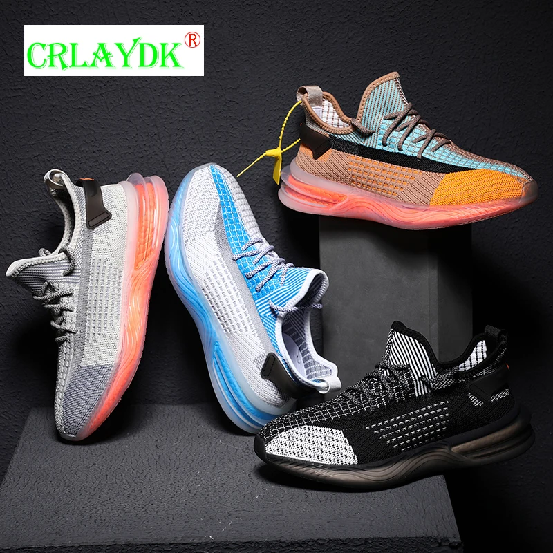 

CRLAYDK Fashion Men's Sneakers Mesh Teenager School Boy Air Cushion Shoes Non Slip Footwear Casual Running Sport Fitness Tennis