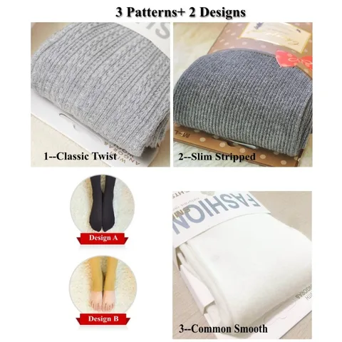 Теплые полосатые колготки из хлопка Collant Femme Strumpfhose