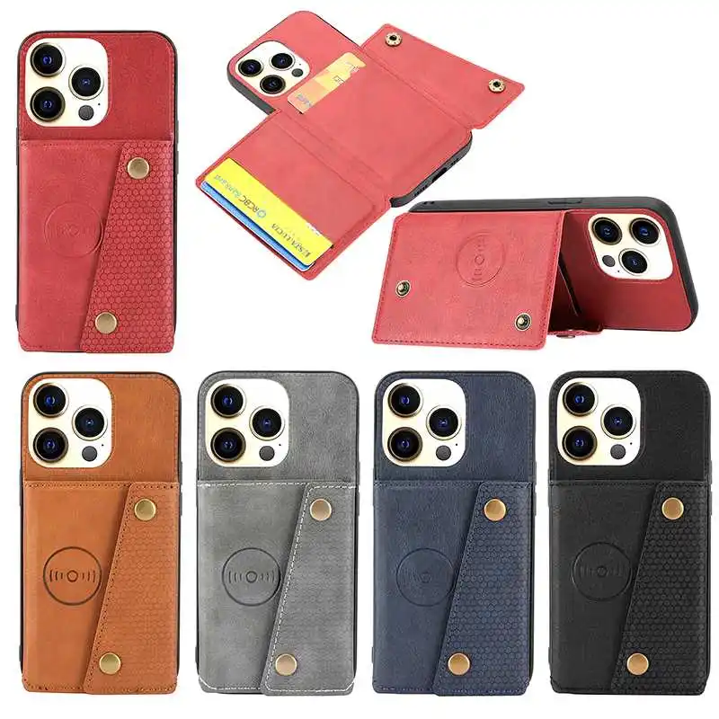 Fashion Multi Card Leather Case For Samsung Galaxy A02s A21s A70s A50s A30s A20s A10s Phone Cover | Мобильные телефоны и