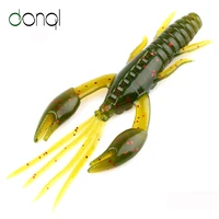 donql 20pcs shrimp fishing lures soft silicone artificial bait swimbait 50mm 1 6g fishy smell fishing tackle silicone soft lure
