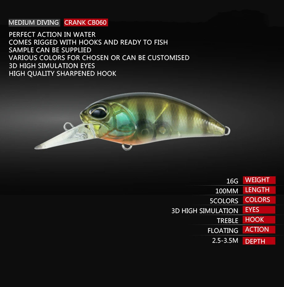 Рыболовная Приманка Crankbait вес 15 5 г/8 7 см жесткая приманка рыболовная снасть