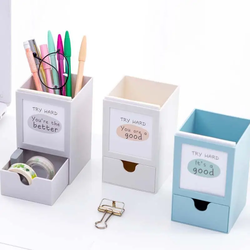 Многофункциональный держатель для ручек настольный органайзер ящик
