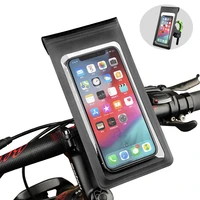 bike motorcycle phone holder 360%c2%b0 rotation waterproof bike phone touch screen bag bicycle handlebar 6 5in mobile phone holder