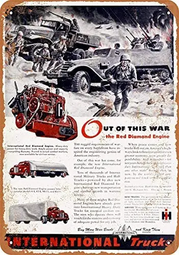 

Metal Sign - Vintage Look 1930 International Trucks 8 x 12 Inches