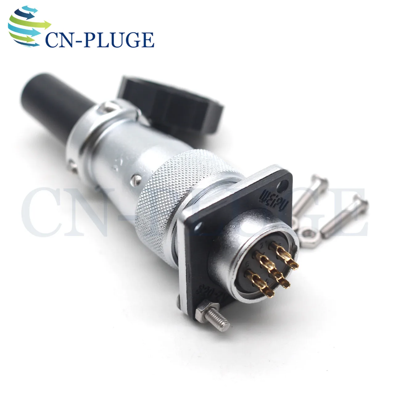 Серия WEIPU WS20 авиационный разъем розетка 7-контактный металлический круглый