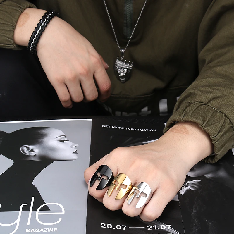 Мужское кольцо винтажная маска высокое качество нержавеющая сталь