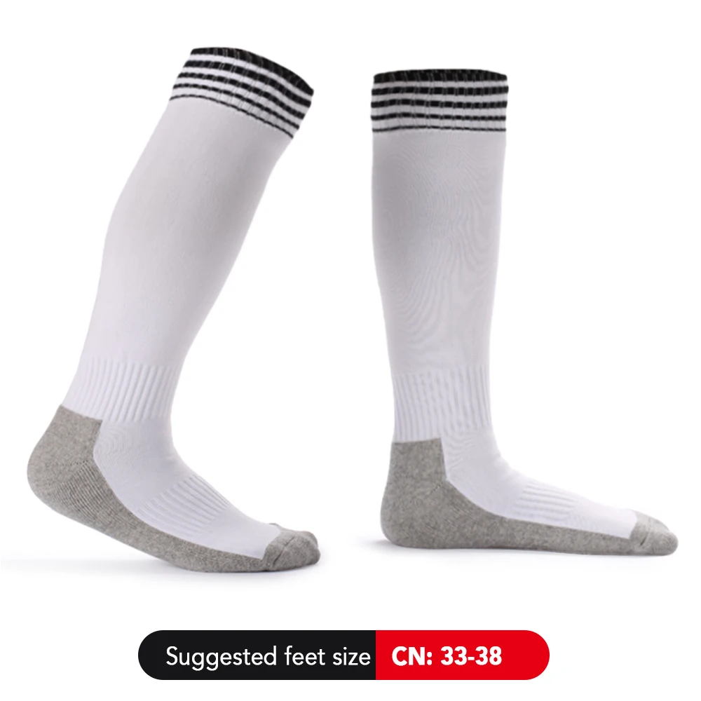 Дышащие Нескользящие износостойкие футбольные носки для мальчиков и девочек