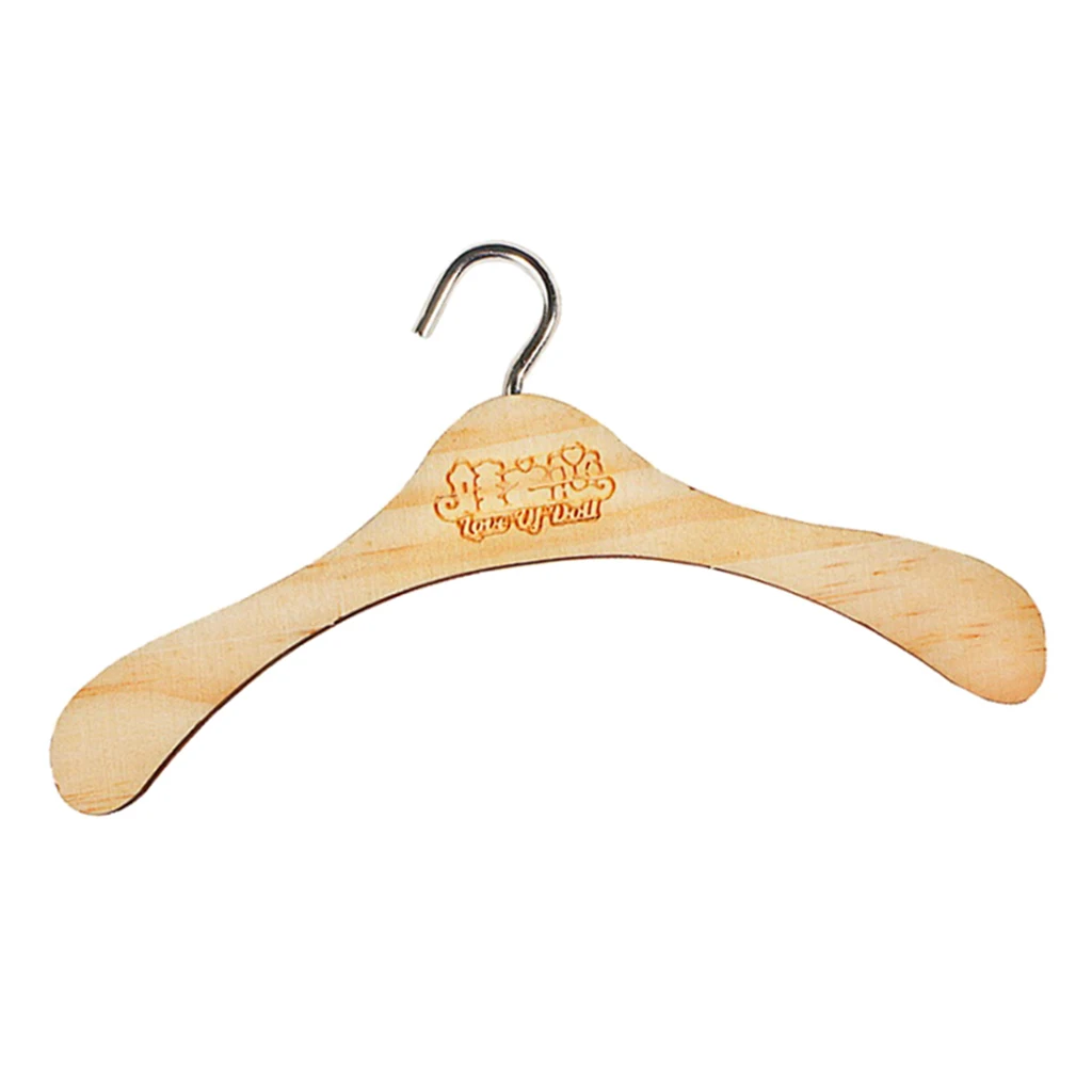 

Аксессуары для кукол, деревянные вешалки для одежды 1/3 BJD аксессуары для кукол, вешалки для пальто