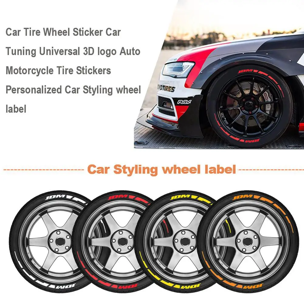 

Universal Car Tire Wheel Sticker Car 3D Logo Auto Motorcycle TireStickers Personalized Car Styling Wheel Label Accessories New