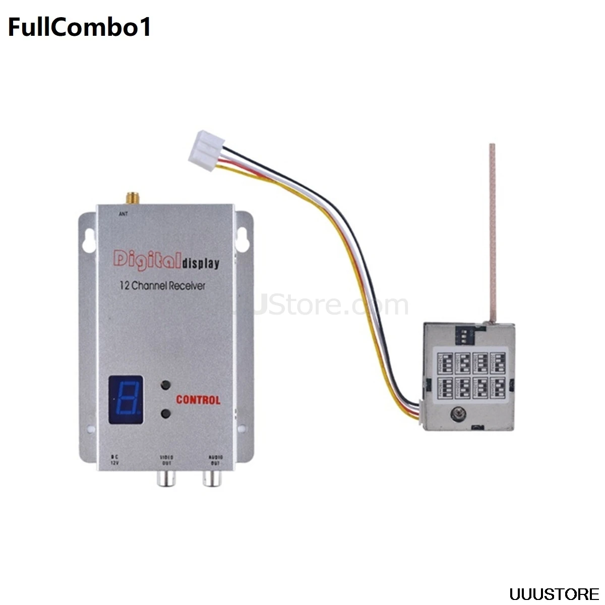Новинка 1 2 ГГц 200 мВт Беспроводной 8-канальный Аудио Видео FPV передатчик с