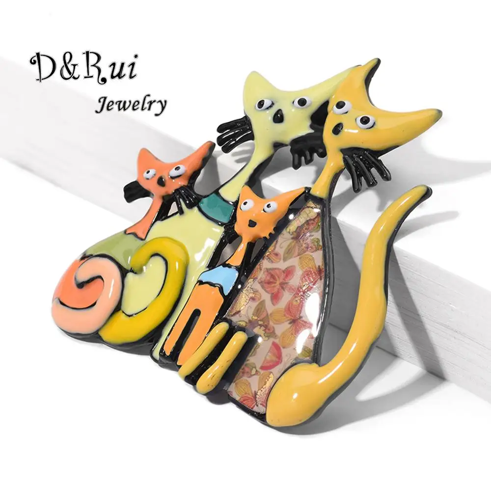 Броши булавки в виде кошки оригинального дизайна для женщин рюкзаки платья