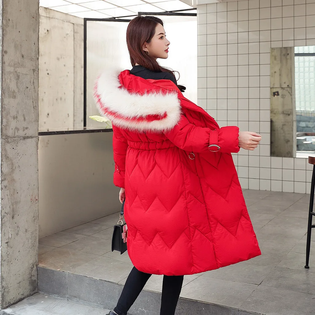 Новое поступление 2019 женская модная верхняя одежда длинные куртки с хлопковой