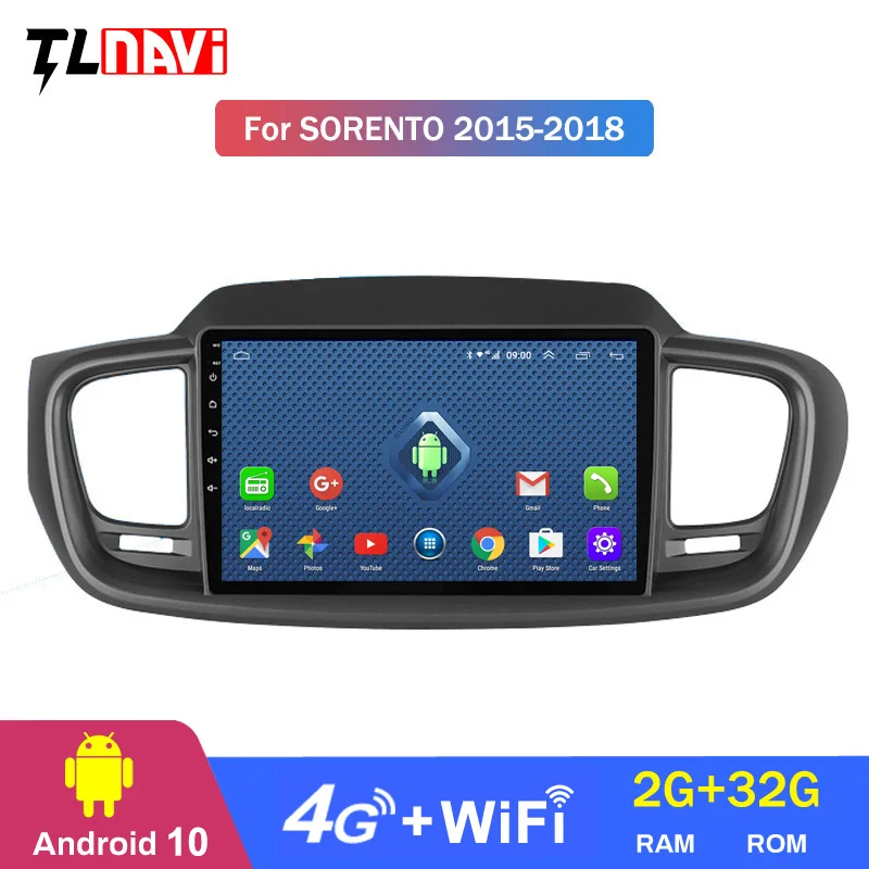 4G LTE 2G RAM Android 10 автомобильный DVD плеер GPS головное устройство для KIA SORENTO 2015 2018 аудио